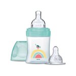 Kit naissance biberon avec 2 t�tines d�bit lent 150 ml - transparent