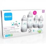 Kit de naissance mam - biberon anti - colique gris 1er age - t�tine lent - 160 ml - plastique