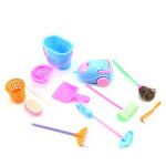 Kit de nettoyage pour meubles de maison de poupe, 9 pices / ensemble