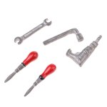 Kit d'outils de rparation en mtal pour maison de poupe 1:12, accessoires de garage de dcoration