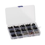 Kit d'outils de rparation rc vis m3 m4, 500 pices, vis hexagonales, ecrou, boucle de fixation, matriel ...