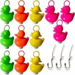 Kit de peche aux canards avec 12 canards multicolores en plastique avec crochet et poids comprend 3 hamecons, ... Kit de peche aux canards avec 12 canards multicolores en plastique avec crochet et poids comprend 3 hamecons, ...