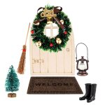 Kit de porte féerique, accessoires de porte gnome, ensemble de noël pour enfants, décor de jardin féerique, ... Kit de porte féerique, accessoires de porte gnome, ensemble de noël pour enfants, décor de jardin féerique, ...