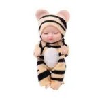 Kit de poupe reborn, 6 pices, jouet de simulation de princesse, mini bb endormi mignon avec vtements, ...