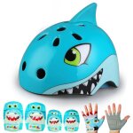 Kit de protection pour enfantavec genouillres, coudires, protge - poignets, casque pour les vlos ...