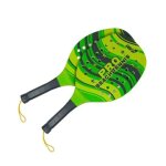 Kit de raquettes beach tennis pro en bois 12mm avec balle souple ¿ raquettes r�sistantes pour mer, plage ...