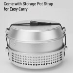 Kit de réchaud de camping 10 pièces, casserole de camping, ensemble de poêles pour camping en plein air, ... Kit de réchaud de camping 10 pièces, casserole de camping, ensemble de poêles pour camping en plein air, ...