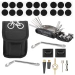 Kit de rparation de pneus de vlo, sac portable, levier de pneu, sac  outils multifonction 16 en 1