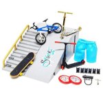 Kit de skate park, pièces de rampe a main avec mini jouets pour enfants, scooter, skateboard, vélo a ... Kit de skate park, pièces de rampe a main avec mini jouets pour enfants, scooter, skateboard, vélo a ...