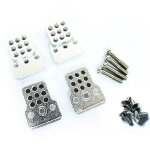 Kit de support de tour de choc en m�tal pour voiture rc, 4 pi�ces, amortisseurs, si�ges d'extension pour ...
