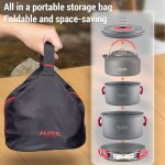 Kit d'ustensiles de cuisine de camping, poêle à frire en plein air, ensemble de bouilloire pour camping ... Kit d'ustensiles de cuisine de camping, poêle à frire en plein air, ensemble de bouilloire pour camping ...