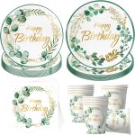 Kit vaisselle anniversaire, party set, assiettes, serviettes et gobelets, dcoration de table, dcoration ...