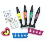Kit de vernis a ongles, 18 pices, pour manucure, gel soak - off, pour nail art, machine sche, outils, ...
