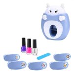 Kit de vernis a ongles pour filles, jeu de simulation, princesse, tampon a ongles, mini machine, formule ...