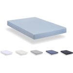 Kjakl - - drap housse réglable en microfibre brossé extra doux. lit 140 x 190 / 200 cm, bleu clair Kjakl - - drap housse réglable en microfibre brossé extra doux. lit 140 x 190 / 200 cm, bleu clair
