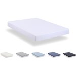 Kjakl - - drap housse réglable en microfibre brossé extra doux. lit 150 x 190 / 200 cm, blanc Kjakl - - drap housse réglable en microfibre brossé extra doux. lit 150 x 190 / 200 cm, blanc