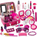 Kjakl - faux maquillage enfant fille jouet, malette maquillage enfant trousse valise maquillage fille, ...