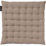 Kjakl - pepper elgante galette de chaise 40x40 cm, coton, lavable en machine, taupe fonc