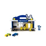 Klein toys michelin - station service avec 2 voitures, bois