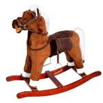 Knorrtoys 40500 cheval a bascule sonore en peluche
