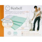 Korbell recharges pour la poubelle a couches korbell standard 15l - pack de 3