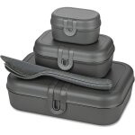 Koziol pascal ready bo�te a lunch gris 450 ml herm�tique