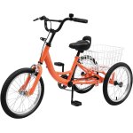 Ksfal - draisienne 16 pouces, tricycle pour enfants, 1 vitesse, 3 roues, grand panier, vlo d'quilibre, ...