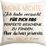 Ksfal - housse de coussin salon, 45x45 cm, cadeau d'anniversaire de tante oncle, dcoration