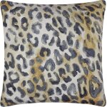 Ksfal - leopardis housse de coussin d'extrieur tisse lopard - multicolore - 59x59cm
