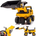 Ksfal - pelleteuse a sige pour enfants a partir de 1 an avec compartiment de rangement intgr, 2 touches ...