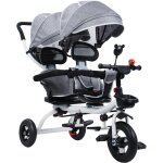 Ksfal - tablem kids tricycle, baby push trike pour un enfant de 2 a 8 ans, avec sige double&cauve, roue ...