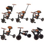 Ksfal - tricycle et draisienne 6 en 1 pour enfants de 1 a 6 ans avec barre de poussée, système de direction, ... Ksfal - tricycle et draisienne 6 en 1 pour enfants de 1 a 6 ans avec barre de poussée, système de direction, ...
