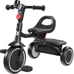 Ksfal - tricycle pour tout - petits avec cloche, tricycle pour enfants ags de 18 mois a 5 ans, vlo ...
