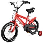 Ksfal - vlo pour enfant a partir de 3 ans, fille et garon, 14 , rglable en hauteur avec roues stabilisatric ...