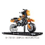 Ktm - bloc de construction moc avec support d'affichage, moto harl ktm, caf� racer, jouet de collection ...