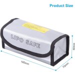 Kuwj - 2 pcs lipo batterie sac de s�curit� antid�flagrant ignifuge etanche portable sac de garde de batterie ...