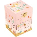 Kuwl - - grande boite a bijoux musicale sirne - boite a musique fille avec 3 tiroirs sirne - coffret ...