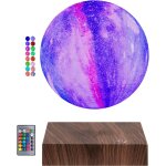 Kuwl - lampe de lune flottante magntique - lampe de lune tournante a impression 3d de la galaxie lampe ...