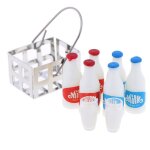 Kwaii enfants jouets 1 ensemble 1 / 12 echelle blanc lait panier et bouteille de lait maison de poupée ... Kwaii enfants jouets 1 ensemble 1 / 12 echelle blanc lait panier et bouteille de lait maison de poupée ...