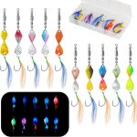 Kwex - lot de 10 ensemble de cuillres atruite spoons, leurres de pche kit spinnerbaits 3g, cuillere ...