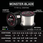 Kwex - blade fil de peche en nylon carpe 500m / 1000m japan monofilament ligne de pche en mer 2 - 35lb ...
