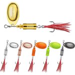 Kwex - cuillre de pche avec hameon triple renforc, lame de cuivre, spinners de pche a de haute qualit, ...