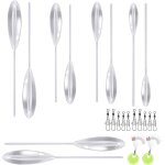 Kwex - ensemble de 10 pi�ces de p�che sbirolino, accessoires de p�che, ensemble de flotteurs de truite ...