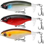 Kwex - leurres flottants topwater leurre de pche, surface appt plopper avec queue pivotante flottante, ...