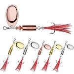 Kwex - spinner lot de 6 leurres i truite, perche, brochet i 3 x 6 g, 3 x 11 g i lot de leurres artificiels ...