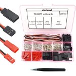 Kyaoayo - lot de 40 connecteurs servo rc mles et femelles compatibles jst syp futaba pour hitec spektrum ...