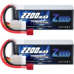 Kyaoayo - 4s lipo batterie 2200mah 14, 8v 50c 4s batterie rc avec connecteur t pour fpv racing drones ...