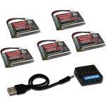 Kyaoayo - 5pcs 3. 7v 1200mah lipo batterie avec molex plug avec chargeur 5 en 1 pour syma x5sw x5sc x5sc ... Kyaoayo - 5pcs 3. 7v 1200mah lipo batterie avec molex plug avec chargeur 5 en 1 pour syma x5sw x5sc x5sc ...