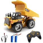 Kyaoayo - camion benne tlcommande 2, 4 ghz rc truck 9 canaux 4wd mine vhicule de chantier jouet avec ...