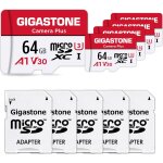 Kyaoayo - carte mmoire 64 go lot de 5 cartes, camra plus srie, vitesse allant jusqu' 95 mo / s. idal ...